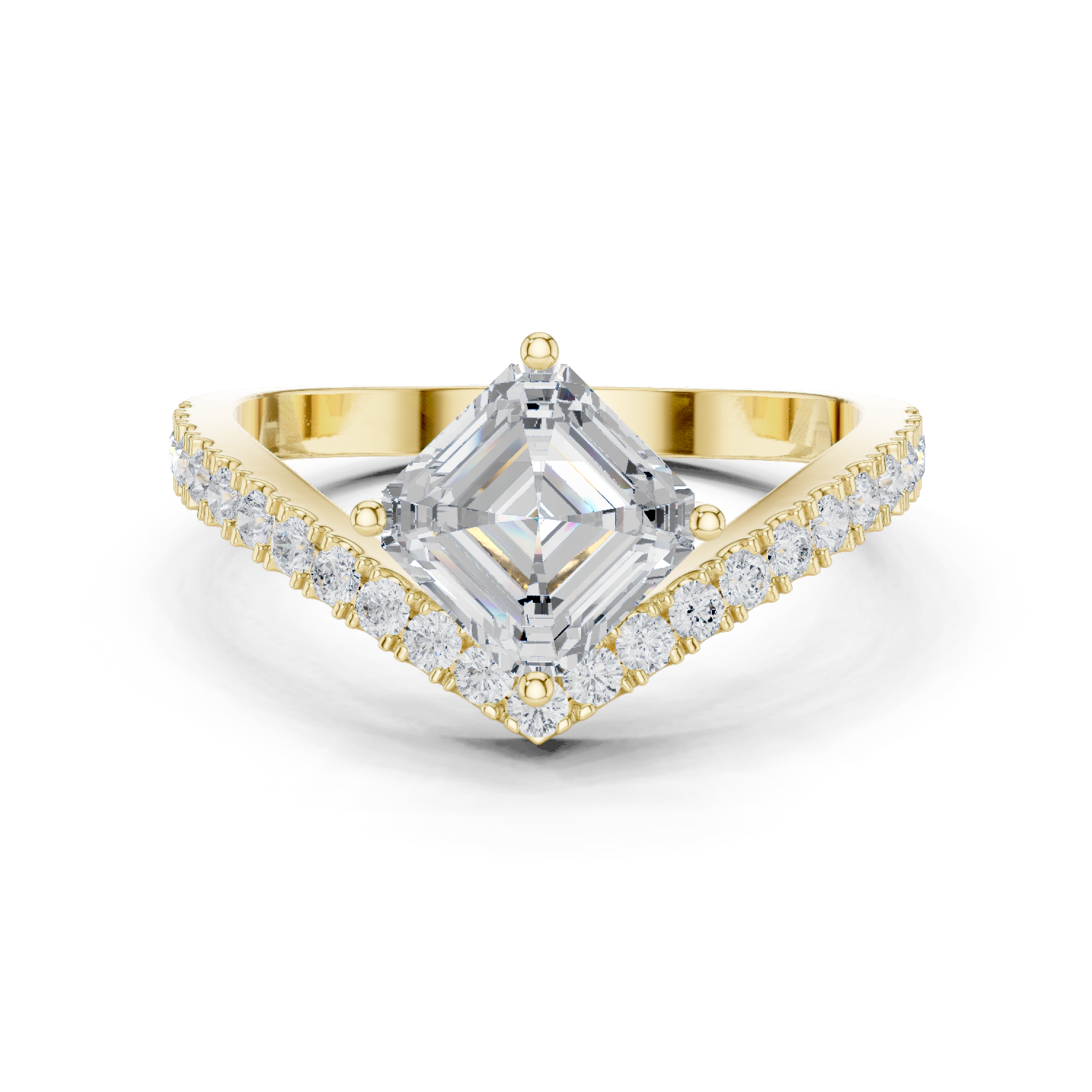 Gold Ring DDLR-1114, Yellow Gold