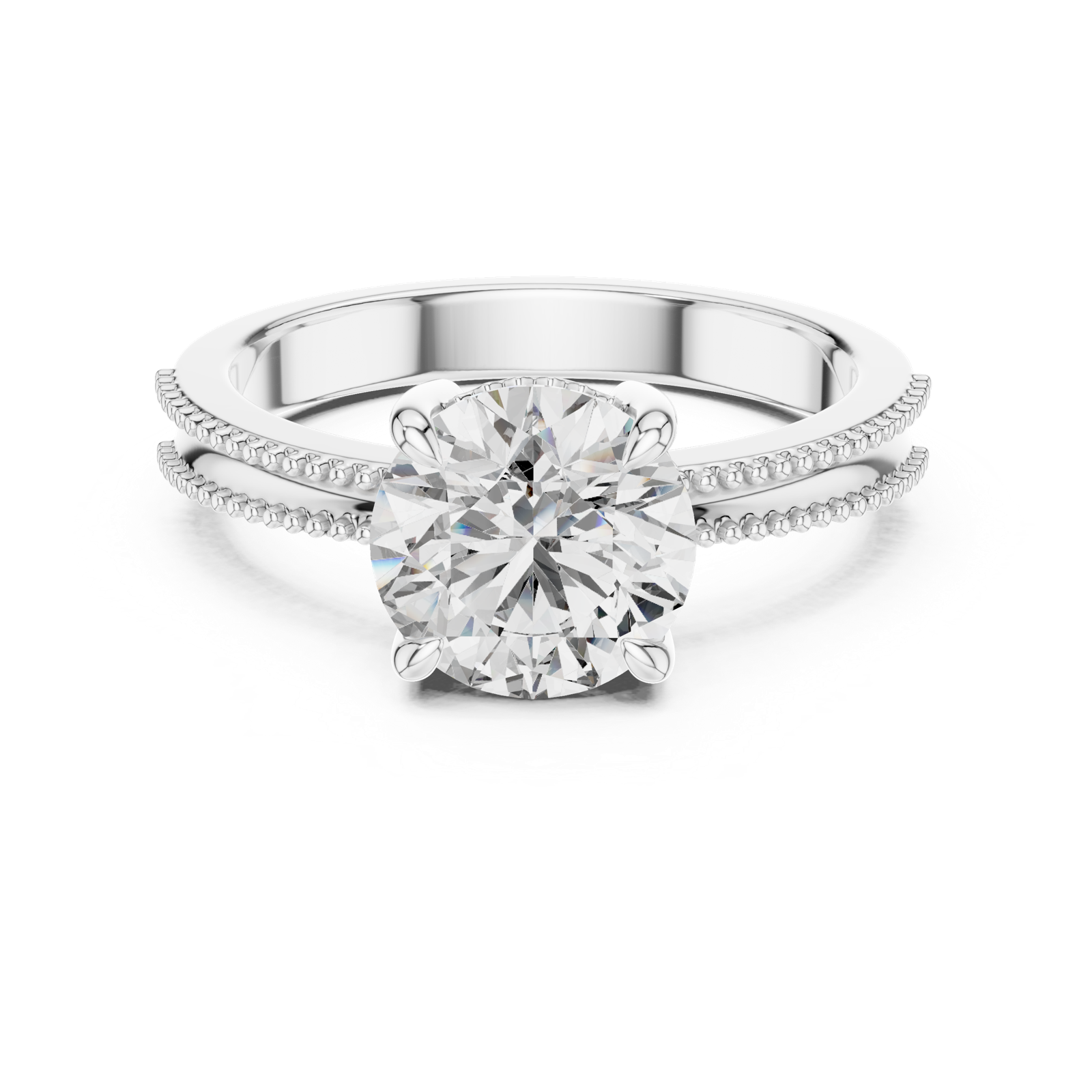 Gold Ring LR-0024, White Gold