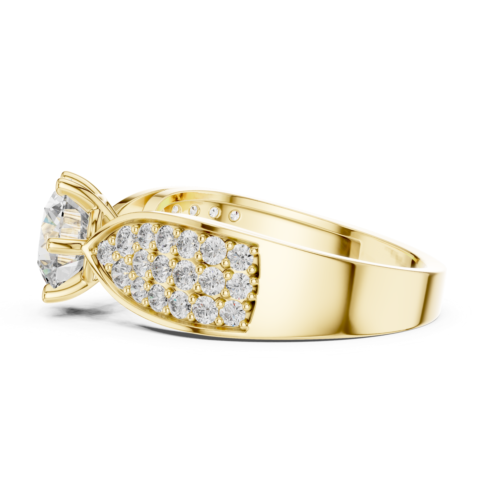Gold Ring LR-0094, Yellow Gold, view 3
