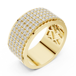 Gold Ring DDLR-428, Yellow Gold, view 2