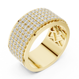Gold Ring DDLR-428, Yellow Gold, view 2