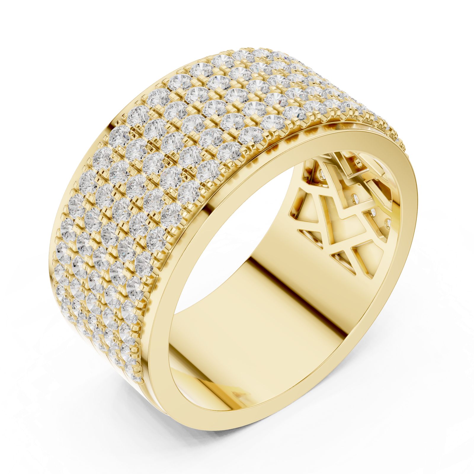Gold Ring DDLR-428, Yellow Gold, view 2