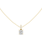 Gold Jewelry, Cushion center stone, Yellow Gold, view 4