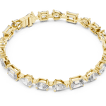 14K Solid Gold Lab Diamond Bracelet, Yellow Gold, view 2