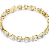 14K Solid Gold Lab Diamond Bracelet, Yellow Gold, view 2
