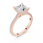 Gold Ring DDLR-1002, Rose Gold, view 2
