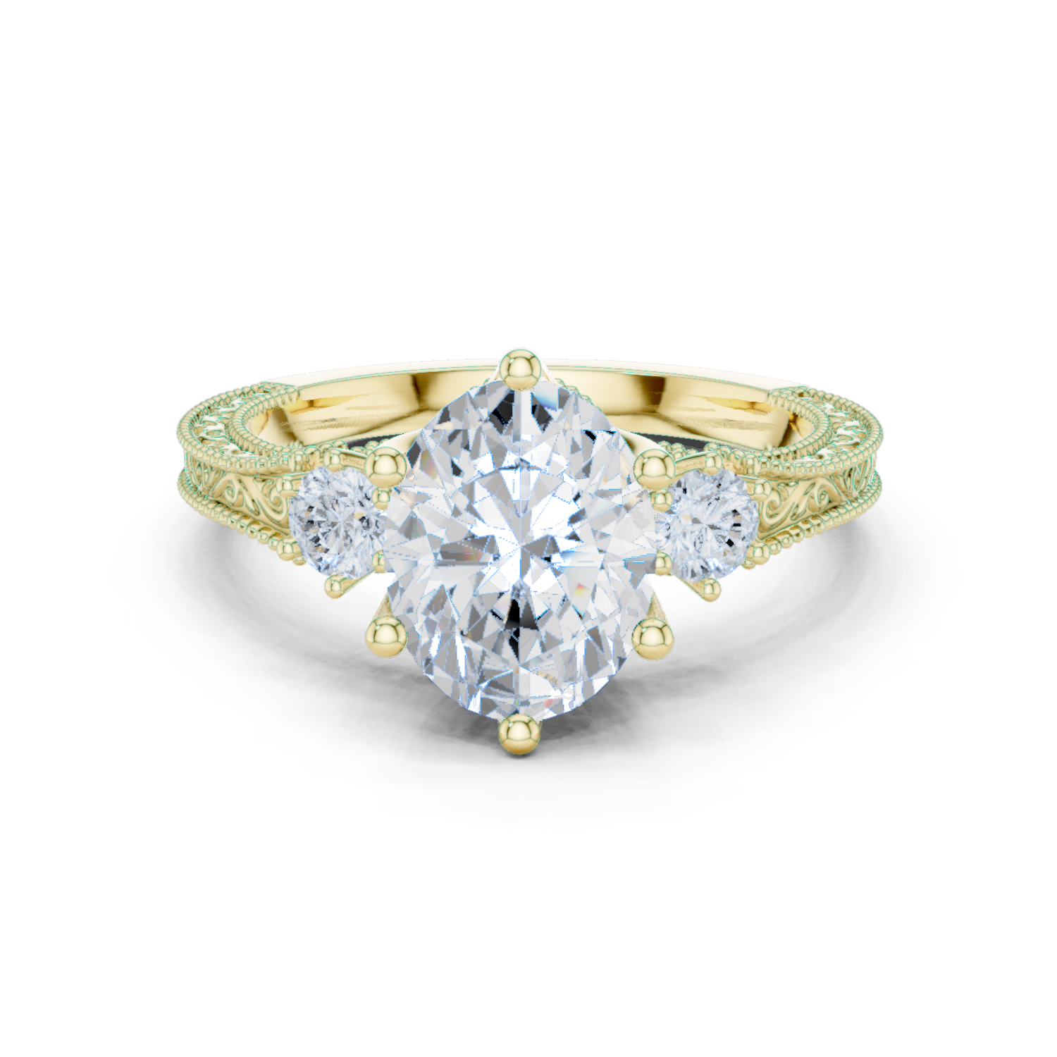 Gold Ring DDLR-282, Yellow Gold