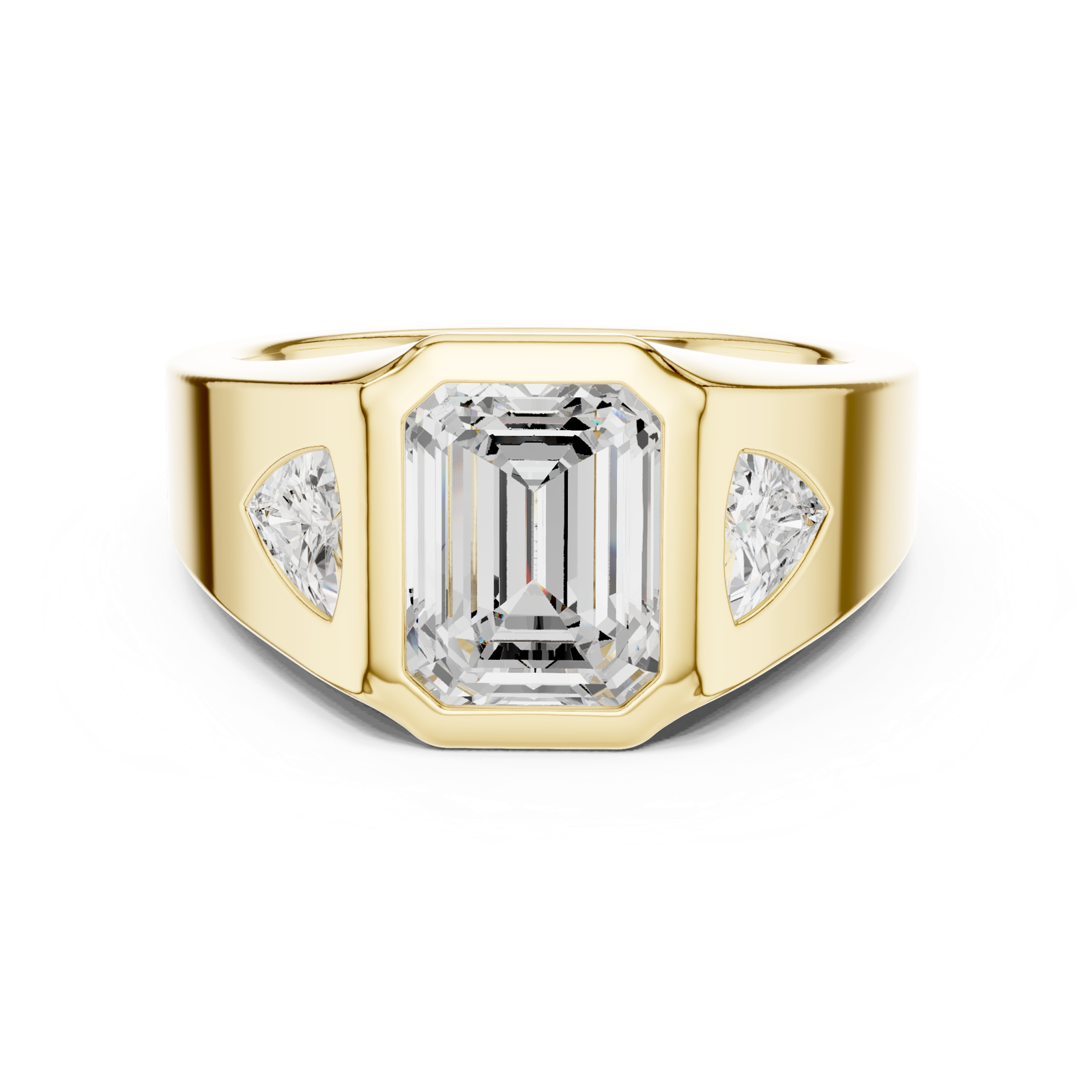 Gold Ring DDLR-285, Yellow Gold, view 4