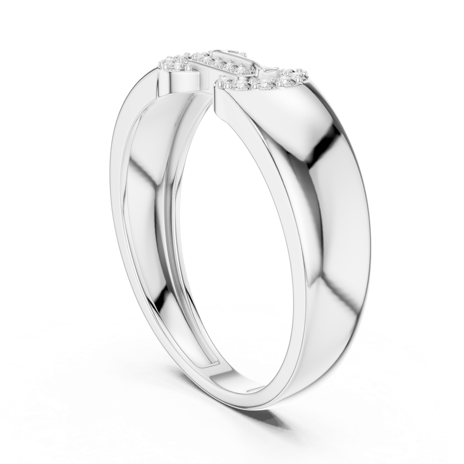 Gold Ring LR-01 (33), White Gold