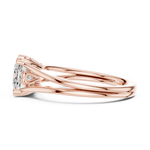Gold Ring DDLR-574, Rose Gold, view 3