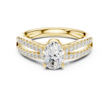 Gold Ring DDLR-713, Yellow Gold, view 4