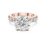 Gold Ring DDLR-193, Rose Gold, view 4