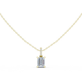 Gold Jewelry, Emerald center stone, Yellow Gold