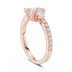 Gold Ring DDLR-860, Rose Gold, view 1