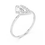 Gold Ring HLR-229, White Gold, view 2