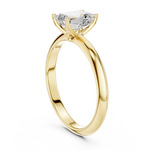 Gold Jewelry L36-6, Emerald center stone, Yellow Gold, view 1