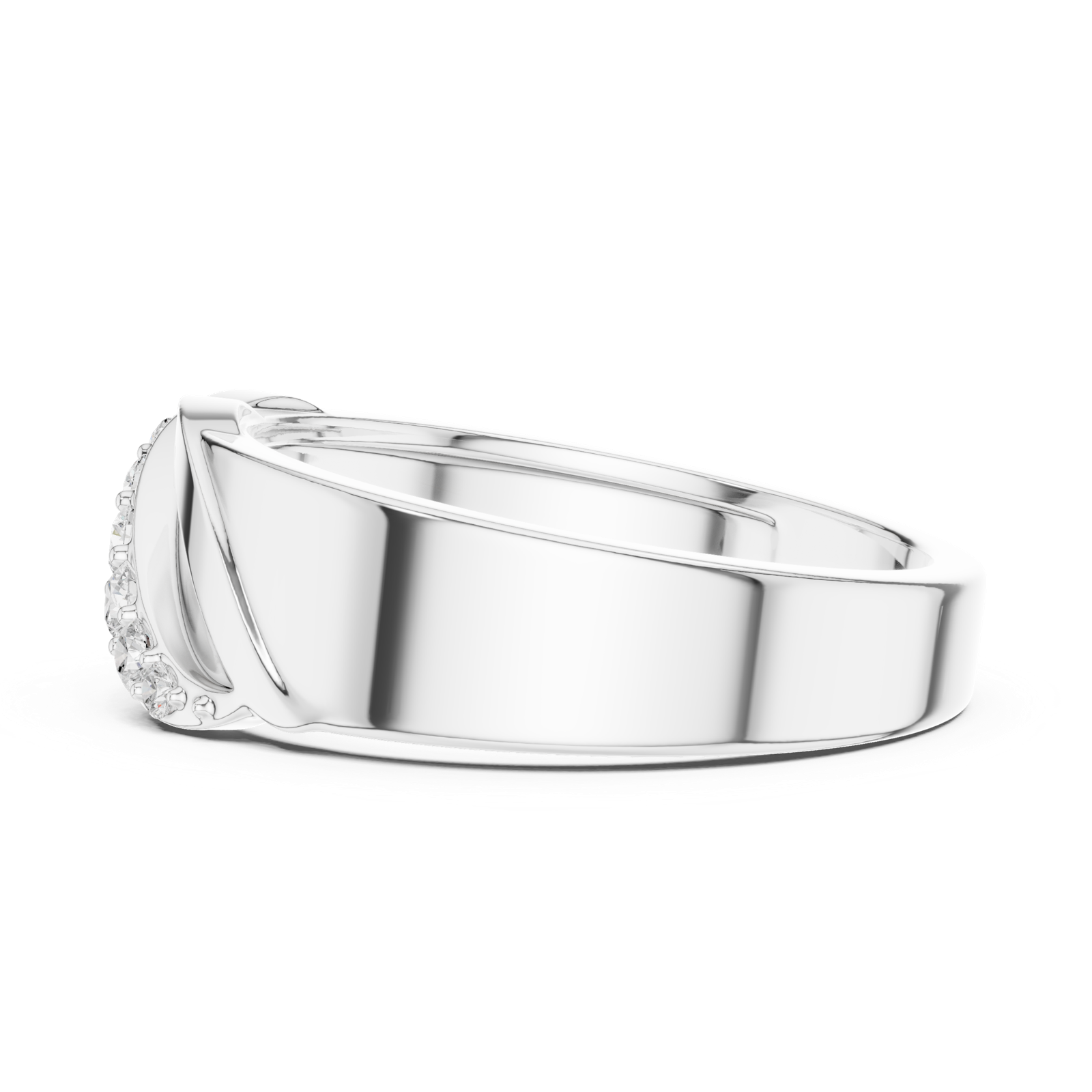 Gold Ring SBMR(27), White Gold, view 3