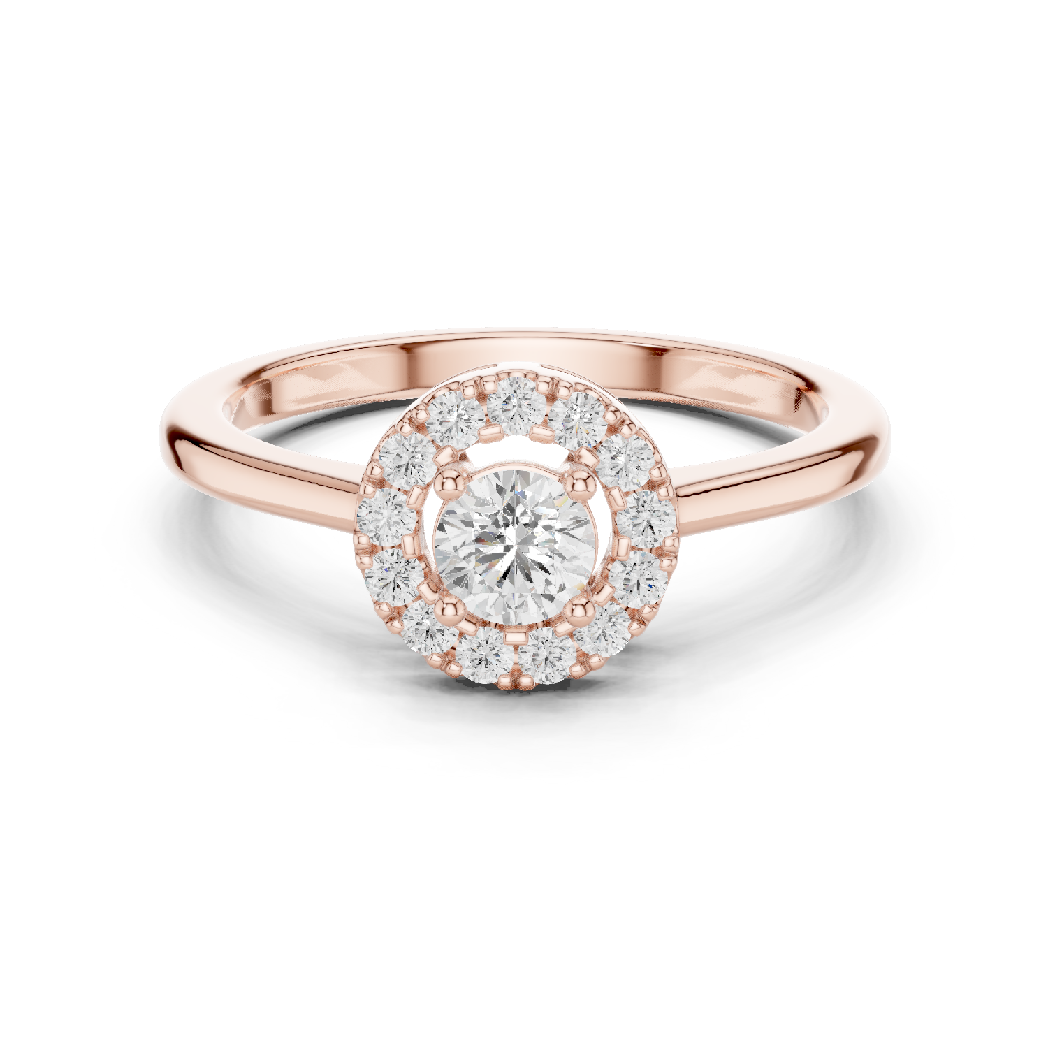 Gold Ring DDLR-833, Rose Gold