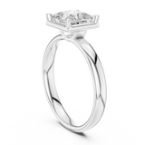 Gold Jewelry L36-10, Princess center stone, White Gold, view 1