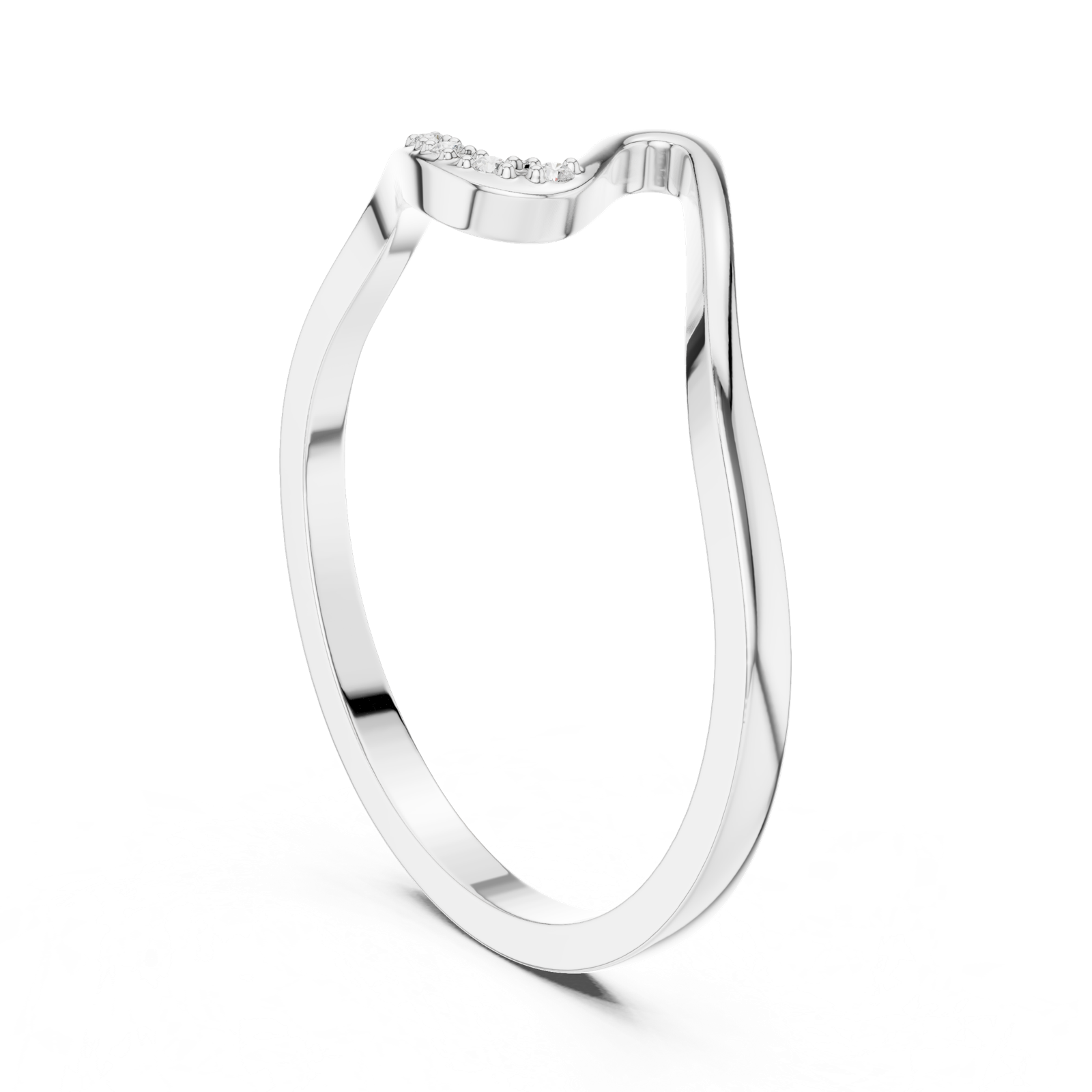 Gold Ring DDLR-721, White Gold, view 1