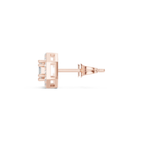 Gold Earrings ALJER-493, Rose Gold, view 3