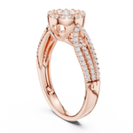 Gold Ring DDLR-755, Rose Gold, view 1