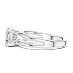 Gold Jewelry L36-9, Cushion center stone, White Gold, view 3