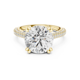 Gold Ring DDLR-960, Yellow Gold, view 4