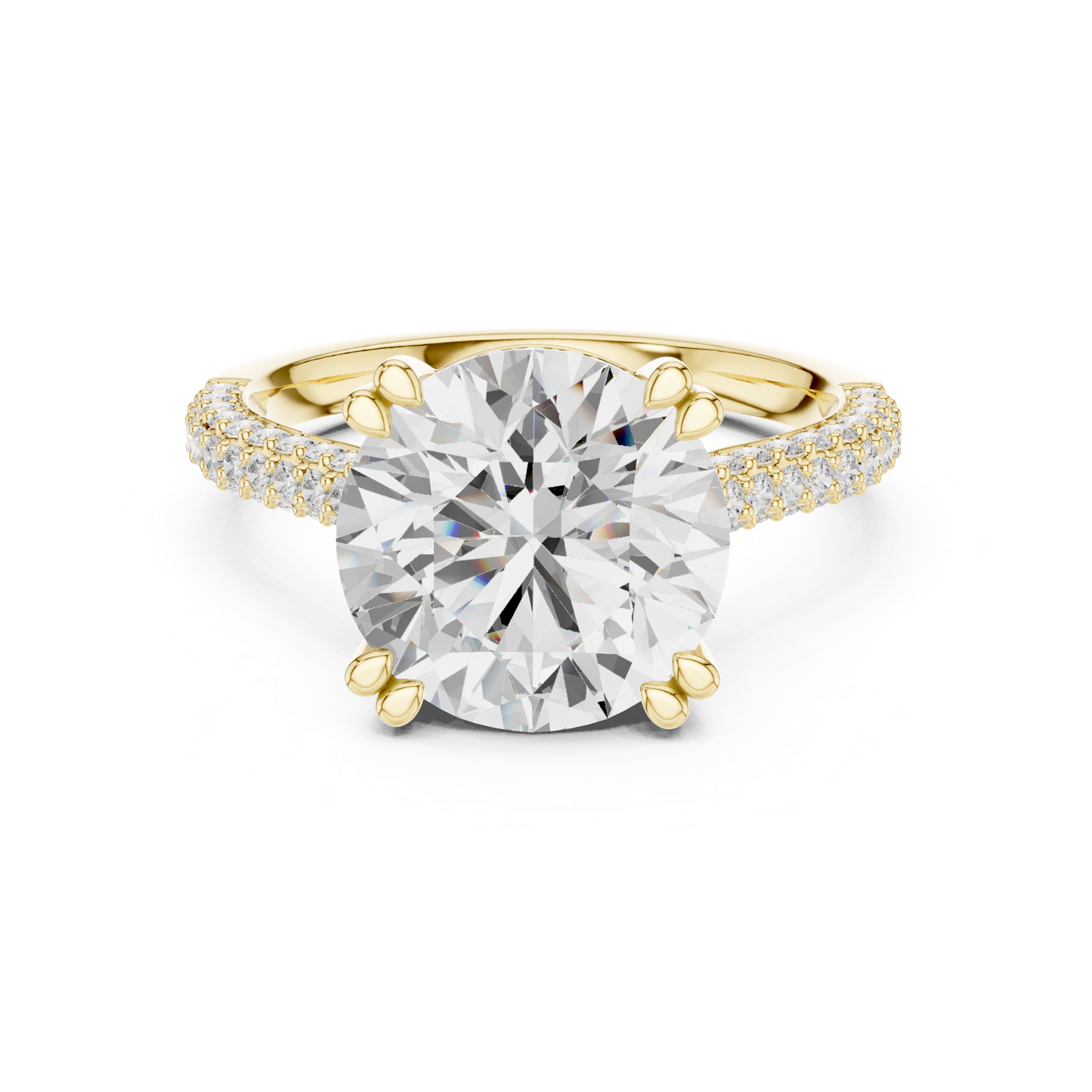 Gold Ring DDLR-960, Yellow Gold, view 4