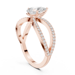 Gold Ring DDLR-1092, Rose Gold, view 1