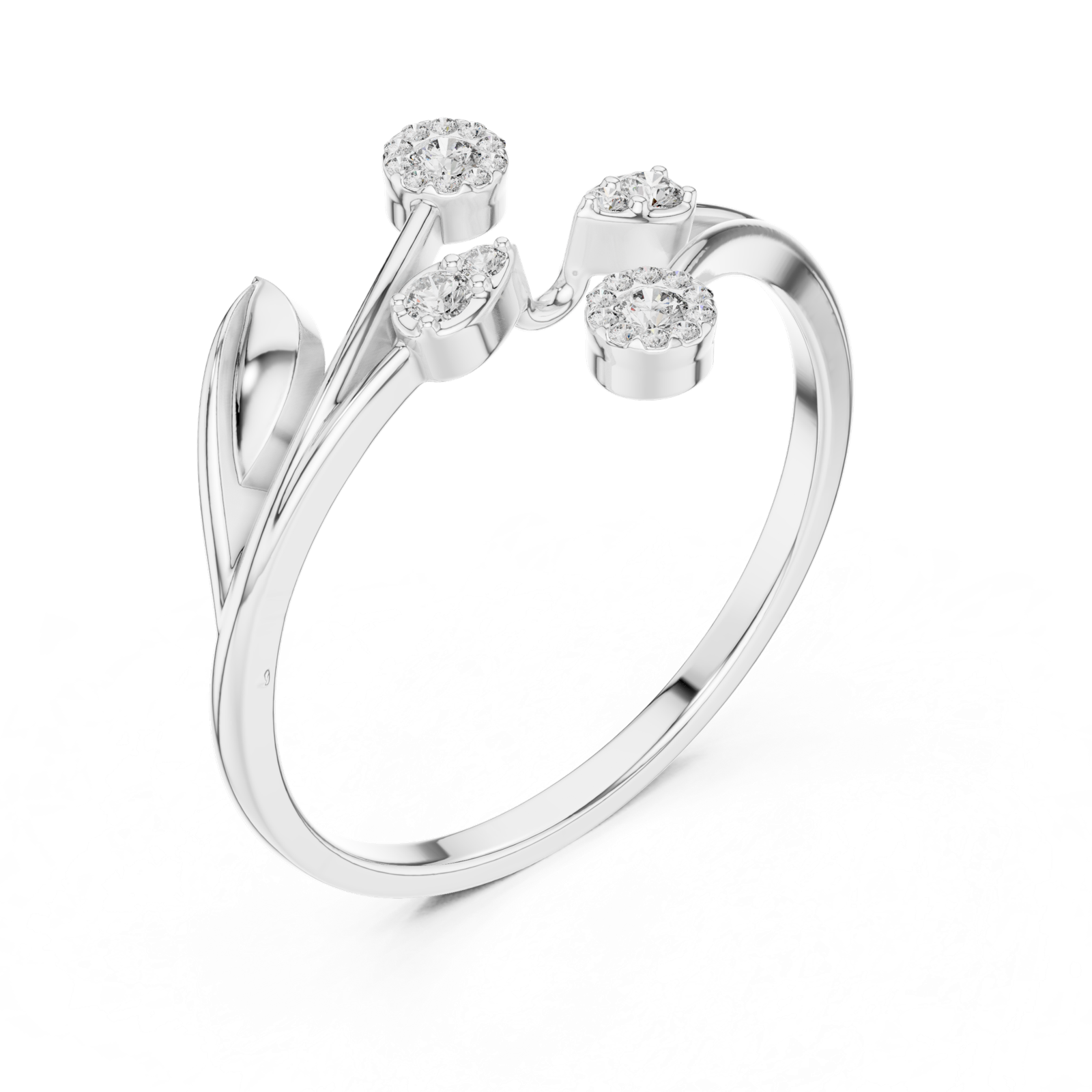 Gold Ring 1 (249), White Gold, view 2