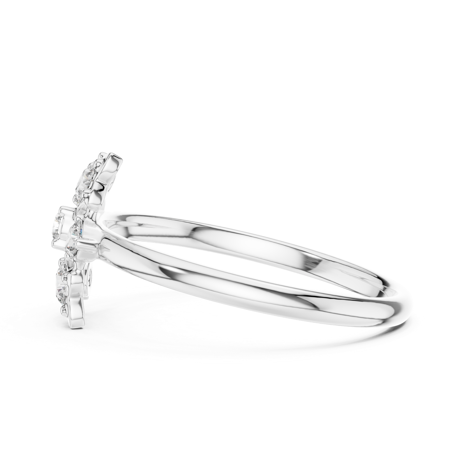 Gold Ring 1 (349), White Gold, view 3