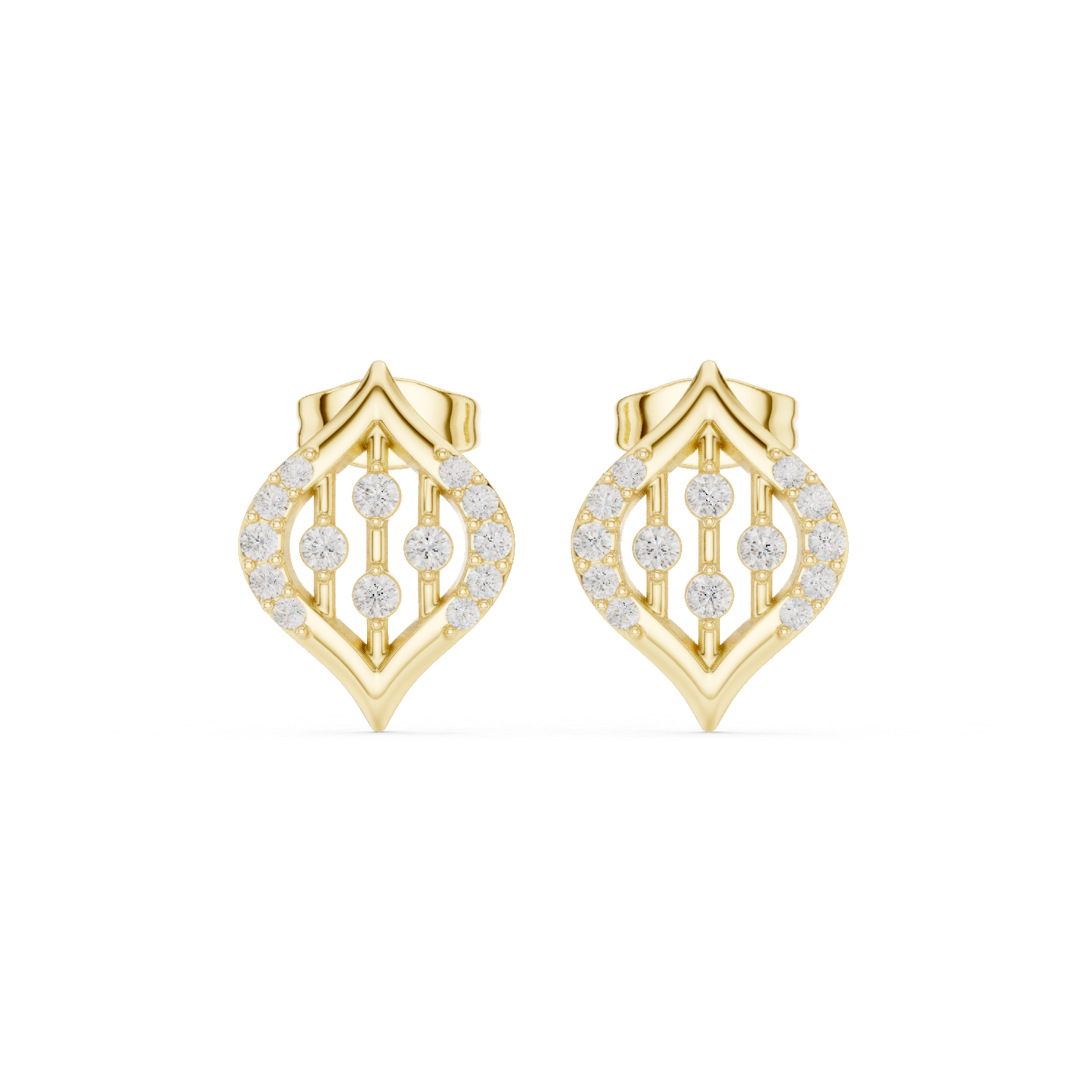 Gold Earrings SBER(49), Yellow Gold