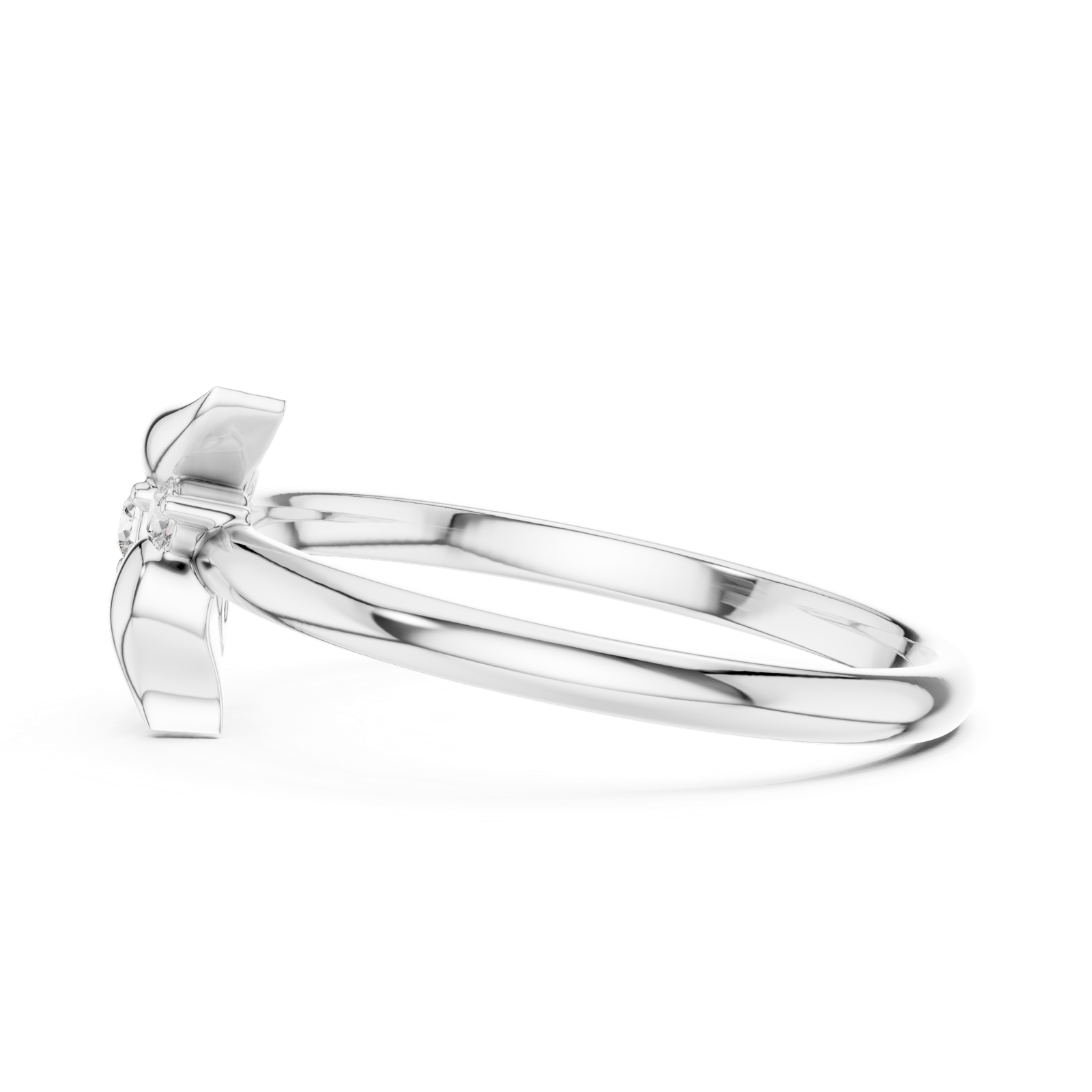 Gold Ring 1 (444), White Gold, view 3