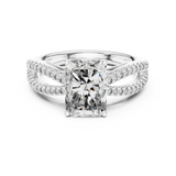 Gold Ring L03-704, White Gold