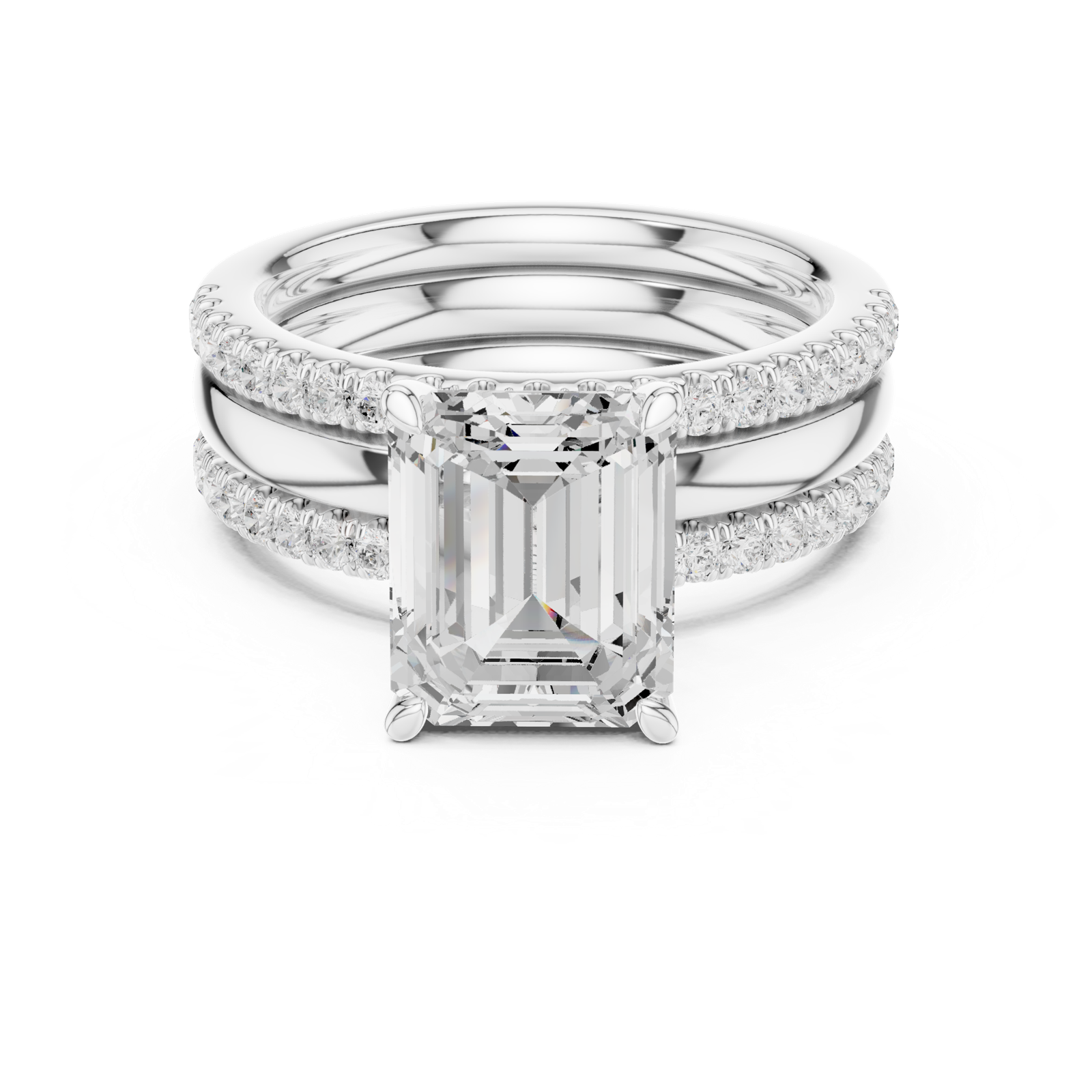 Gold Ring DDLR-947, White Gold, view 4