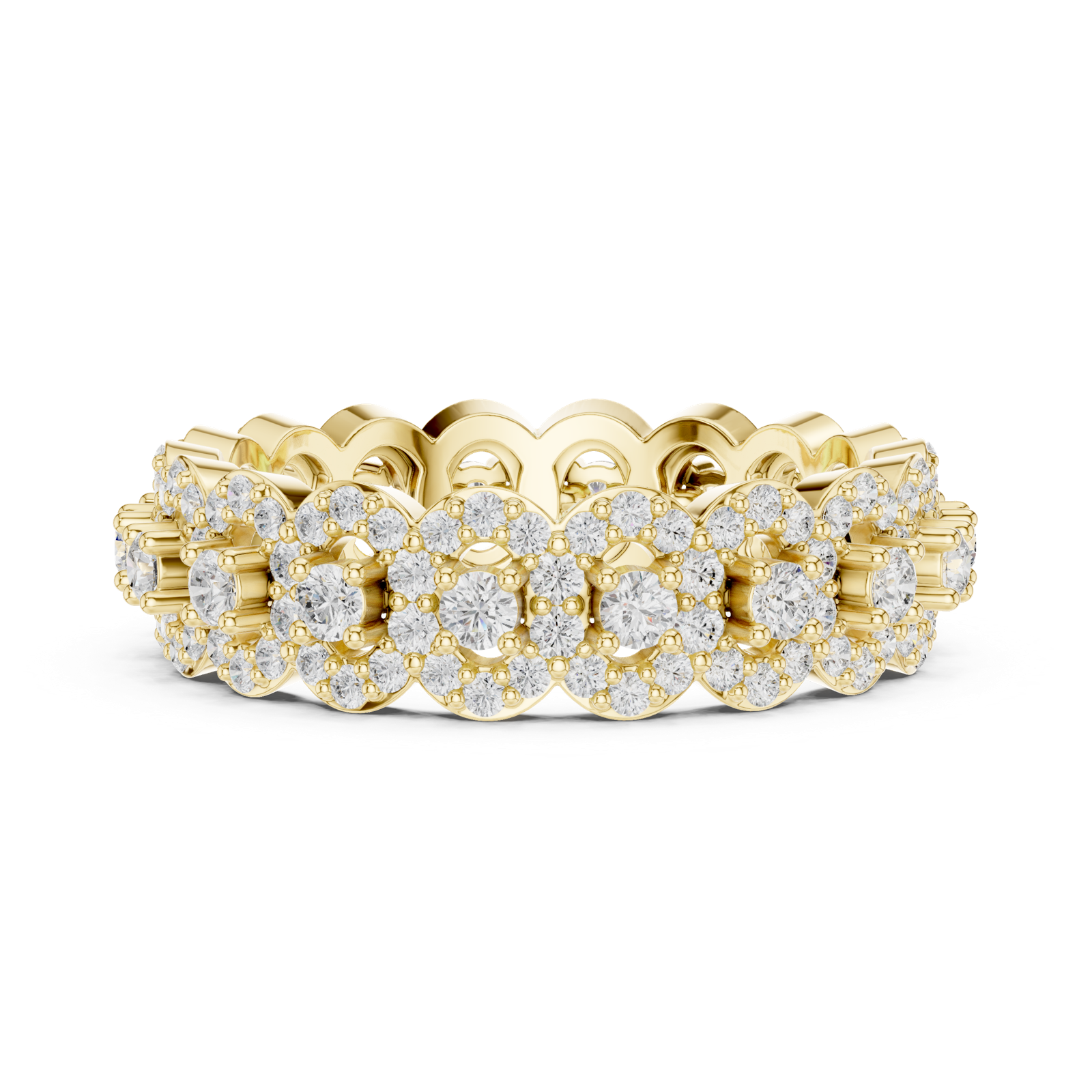 Gold Ring DDLR-366, Yellow Gold, view 3