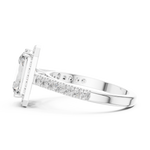 Gold Ring DDLR-202, White Gold, view 3