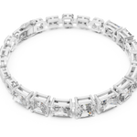 14K Solid Gold Lab Diamond Bracelet, White Gold, view 2