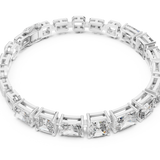 14K Solid Gold Lab Diamond Bracelet, White Gold, view 2