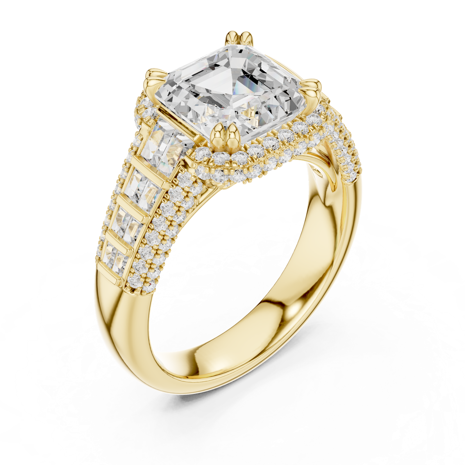 Gold Ring DDLR-262, Yellow Gold, view 2