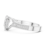 Gold Ring DDLR-1087-Z, White Gold, view 3