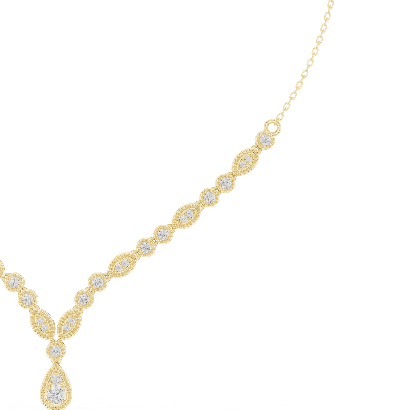 Gold Necklace SBWN (2), Yellow Gold, view 3