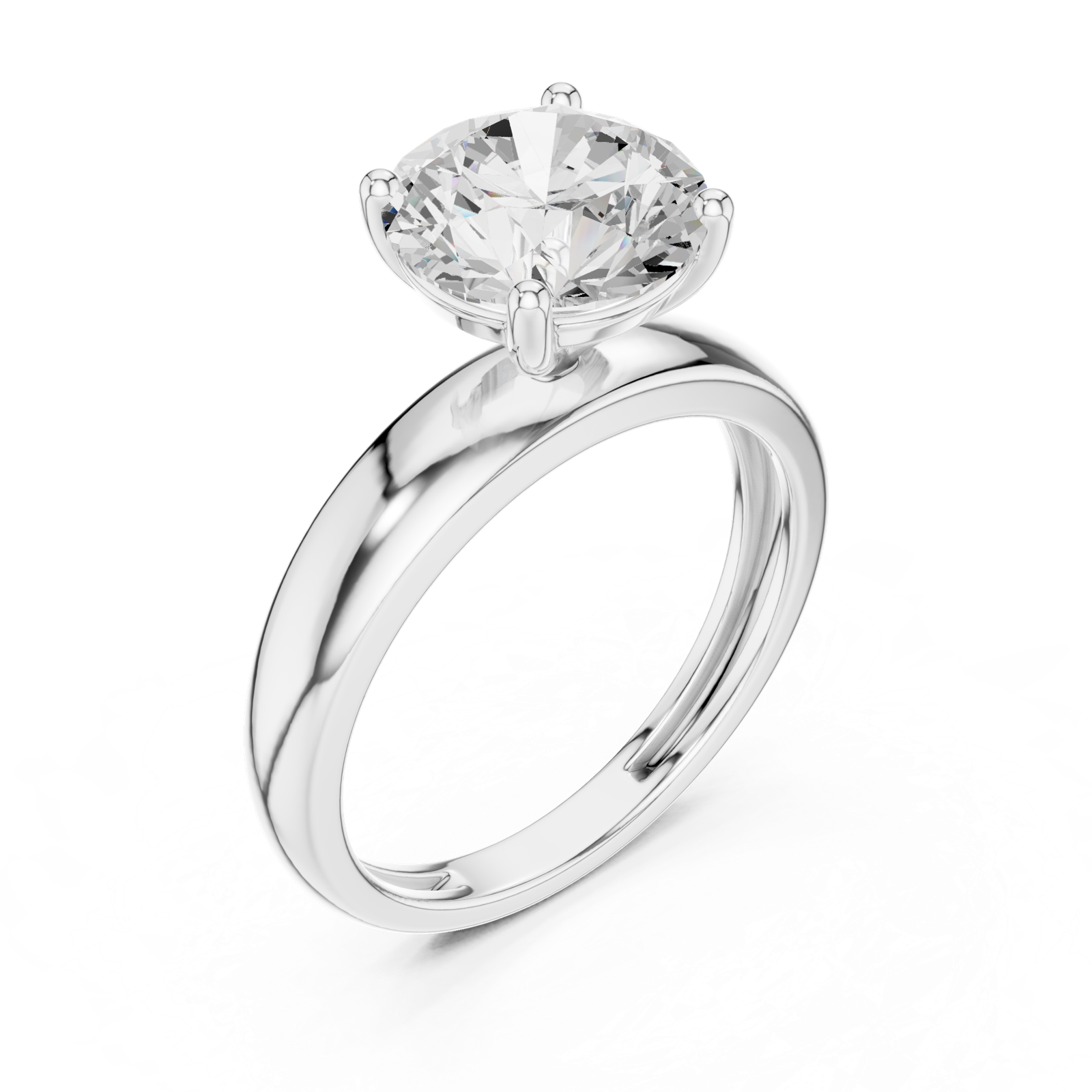 Gold Ring DDLR-710, White Gold, view 2