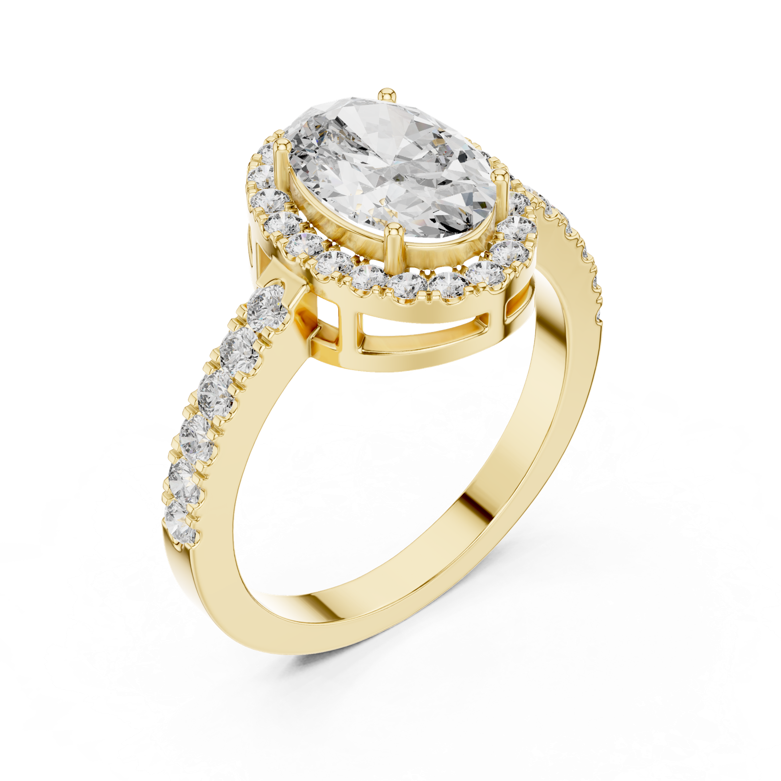 Gold Ring LR-0050, Yellow Gold, view 2