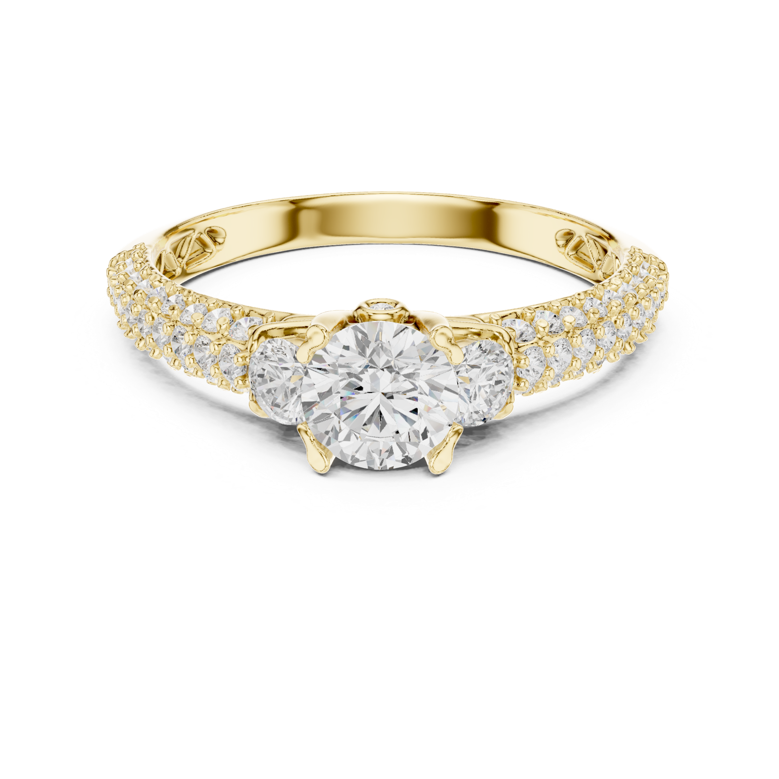 Gold Ring LR-0329, Yellow Gold, view 4