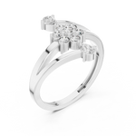 Gold Ring ALR-162, White Gold, view 2
