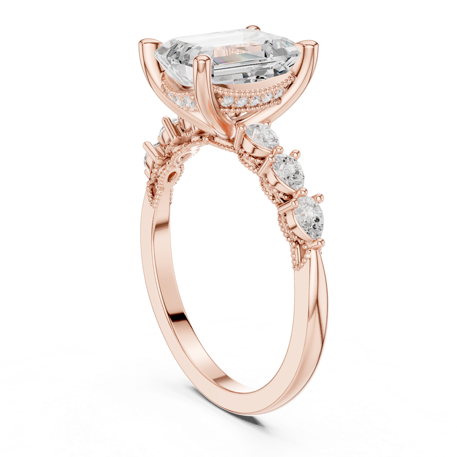 Gold Ring DDLR-1004, Rose Gold