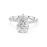 Gold Ring DDLR-966, White Gold, view 4