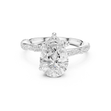 Gold Ring DDLR-966, White Gold, view 4